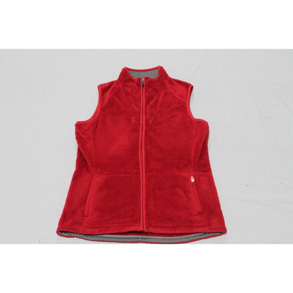 The North Face Women’s Medium Red Fleece Full Zip Vest Outdoor Hiking
